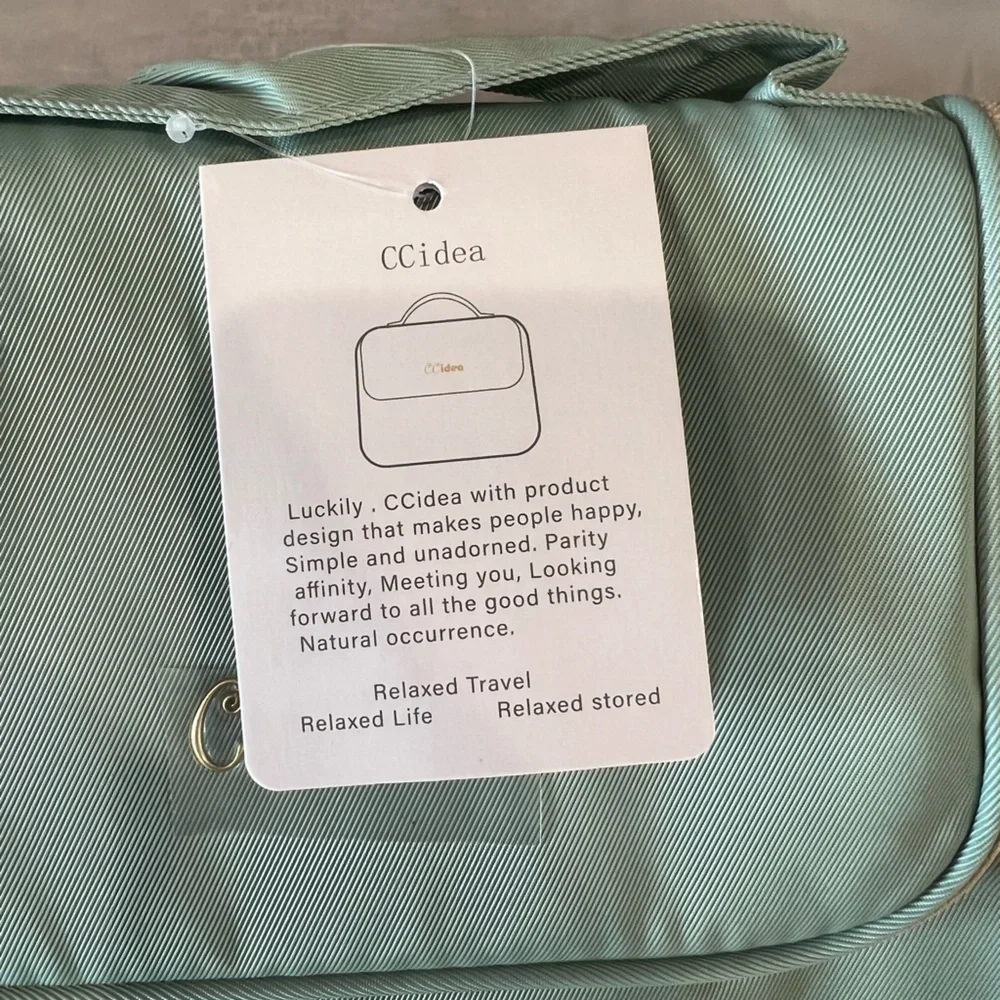 CCIDEA Cosmetic Bag Makeup Bag Large Toiletry Bag Organizer (Green)
